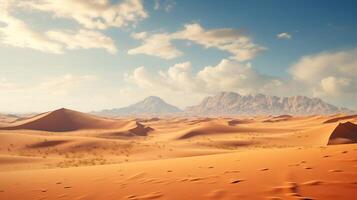 ai generato sabbioso deserto dune sfondo foto