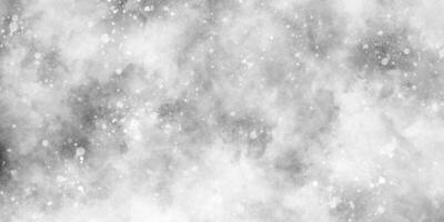 neve caduta nel il neve nel il inverno mattina, luce del sole o scintillante luci e luccicante splendore inverno mattina di neve caduta sfondo, astratto bokeh luccichio sfondo su sfocato bianca. foto