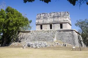 il rosso Casa a chichen itza, Meraviglia di il mondo foto