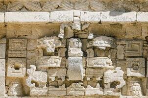 il Chiesa dettaglio a chichen itza, Meraviglia di il mondo foto