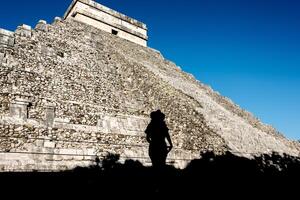 il castello nel chichen itza, Messico foto