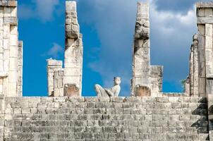 il guerrieri tempio, chichen itza. foto