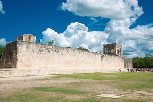 gioco di palla Tribunale nel chichen itza, Yucatan, Messico foto