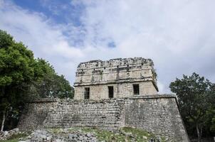 il rosso Casa a chichen itza, Meraviglia di il mondo foto