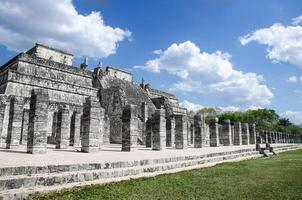 il guerrieri tempio a chichen itza, Meraviglia di il mondo foto