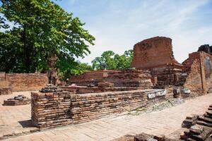 wat mahathat antico a storico parco a ayutthaya storico parco, Phra nakhon SI ayutthaya Provincia, Tailandia foto