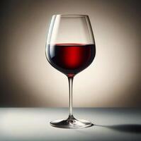 ai generato bicchieri di rosso vino foto