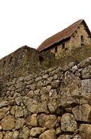 machu picchu pietra muri e capanna dettaglio Perù Sud America foto