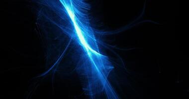 blu astratto Linee curve particelle sfondo foto