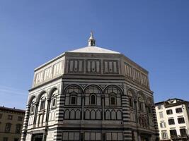 Firenze giotto Torre dettaglio vicino Cattedrale Santa maria dei fiori, brunelleschi cupola Italia foto