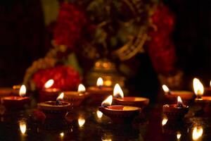 Diwali luci, India foto