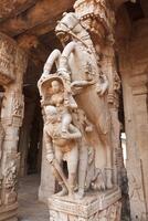 statue nel indù tempio. sri ranganathaswamy tempio. tiruchirapp foto