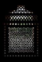 marmo lavorato schermo finestra a è un di khan tomba, delhi, delhi foto