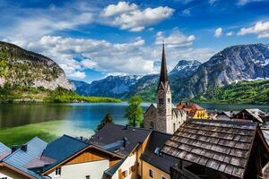 Hallstatt villaggio, Austria foto