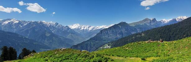 panorama di Himalaya, India foto