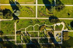 superiore Visualizza di il autunno minsk botanico giardino. bielorussia foto