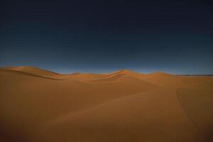 un' panoramico sabbia duna di sahara deserto a mhamid EL ghizlane nel Marocco largo tiro foto