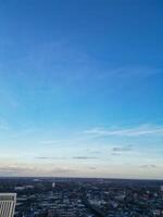 aereo città centro edifici di Birmingham centrale città di Inghilterra unito regno durante tramonto. marzo 30, 2024 foto