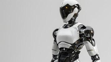 ai generato il robot, il androide, è pronto per eseguire opera funzioni. ai generato foto