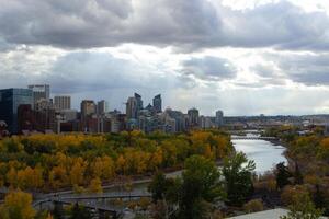 Calgary città nel autunno. foto