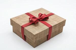 ai generato elegante asiatico regalo scatola isolato su bianca sfondo foto