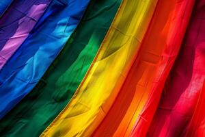 ai generato paesaggio nel arcobaleno colori. LGBTQ e orgoglio mese concetto. generato con ai. foto