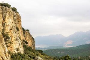 sorprendente aereo Visualizza a partire dal panoramico rocce e scogliere, geyikbayiri, tacchino. all'aperto attività e ricreazione posto. foto