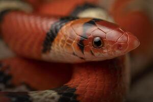 settentrionale scarlatto serpente, cemofora coccinea foto