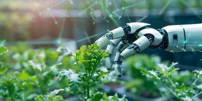 ai generato avanzamenti nel artificiale intelligenza e macchina apprendimento siamo trasformando per agricoltura agricoltura foto