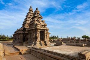 riva tempio mondo eredità luogo nel Mahabalipuram, tamil nad foto