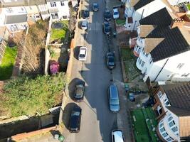 aereo Visualizza di Britannico cittadina e Residenziale quartiere di luton. foto