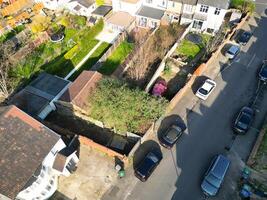 aereo Visualizza di Britannico cittadina e Residenziale quartiere di luton. foto