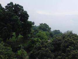 aereo Visualizza di verde città su 2023-09-17 nel lahore Pakistan foto