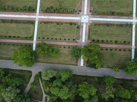 aereo Visualizza di verde città su 2023-09-17 nel lahore Pakistan foto