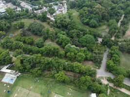 aereo Visualizza di verde città su 2023-09-17 nel lahore Pakistan foto