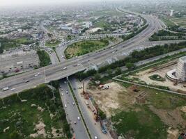 aereo Visualizza di alto modi nel città lahore di Pakistan su 2023-07-17. foto