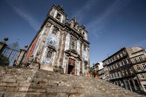 Chiesa di santo ildefonso greja de santo ildefonso porto, Portogallo foto