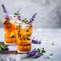 ai generato lavanda limonata foto