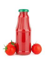 bottiglia di pomodoro salsa foto