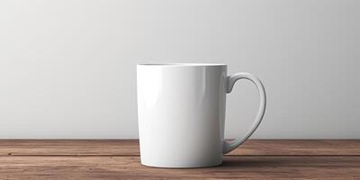 tazza modello. posto per testo o logo. generativo ai foto