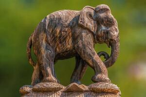un' scultura di un indiano elefante foto