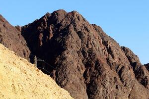 timna montagna gamma nel eilat nel meridionale Israele. foto