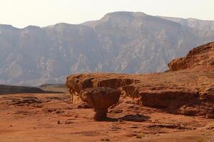 timna montagna gamma nel eilat nel meridionale Israele. foto