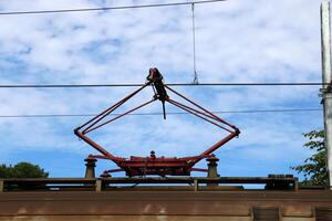 un' nuovo ferrovia è essere costruito. foto