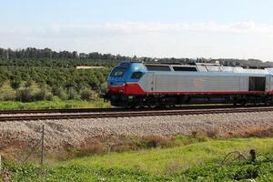 un' nuovo ferrovia è essere costruito. foto