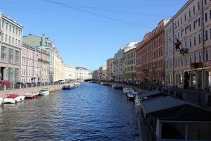 12 05 2023 st. petersburg Russia. st. petersburg è collocato nel il Nord Ovest di il nazione su il costa di il golfo di Finlandia a il bocca di il neva fiume. foto