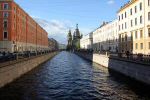 12 05 2023 st. petersburg Russia. st. petersburg è collocato nel il Nord Ovest di il nazione su il costa di il golfo di Finlandia a il bocca di il neva fiume. foto