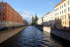 12 05 2023 st. petersburg Russia. st. petersburg è collocato nel il Nord Ovest di il nazione su il costa di il golfo di Finlandia a il bocca di il neva fiume. foto