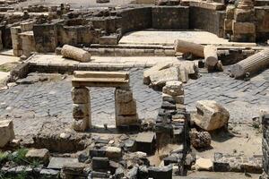 05 06 2022 haifa Israele. nel il beh lei è nazionale parco, dopo il terremoto, il rovine di un antico romano città erano conservato. foto
