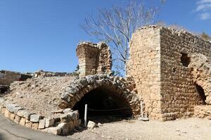 02 12 2024 haifa Israele. sì, sì è il rovine di un' crociato e epoca ottomana fortezza nel occidentale Galilea, Israele. foto